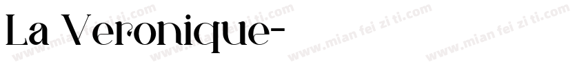 La Veronique字体转换